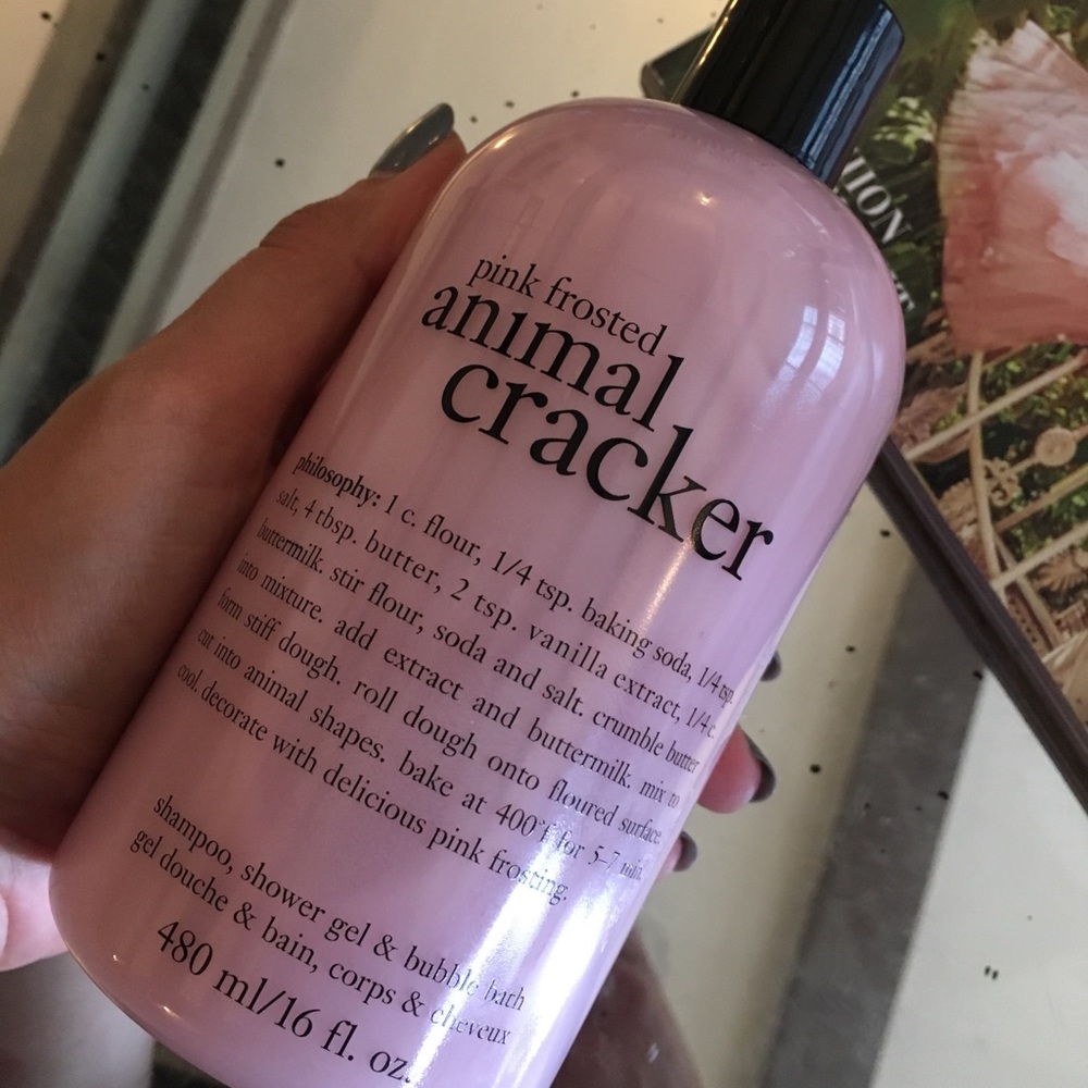 Philosophy Pink frosted animal cracker